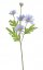 Kopretiny 4 květy + poupě, 52cm - světle modré 05