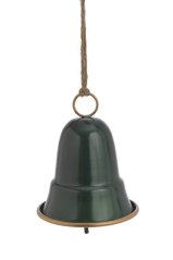 Dekorace kovový zvonek (11cmØx13,5cmH) 23cmH - závěs