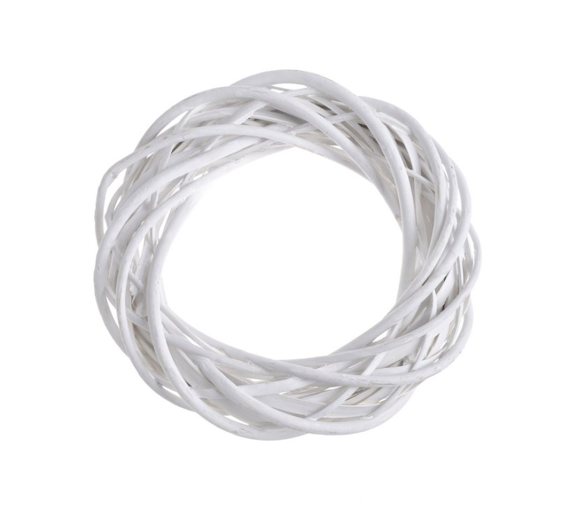 Proutěný věnec z různých druhů proutí Ø 20cm/tl.5cm