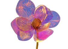 Opalizující umělá magnolie 51 cm