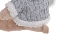 Dekorace sedící plyšový medvěd  22cmLx20cmWx22cmH