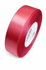 Atlasová jednobarevná stuha oboulícní 2,4cm/20m