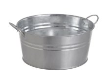 Plechová nádoba s úchyty 22cm∅ x 10cmH