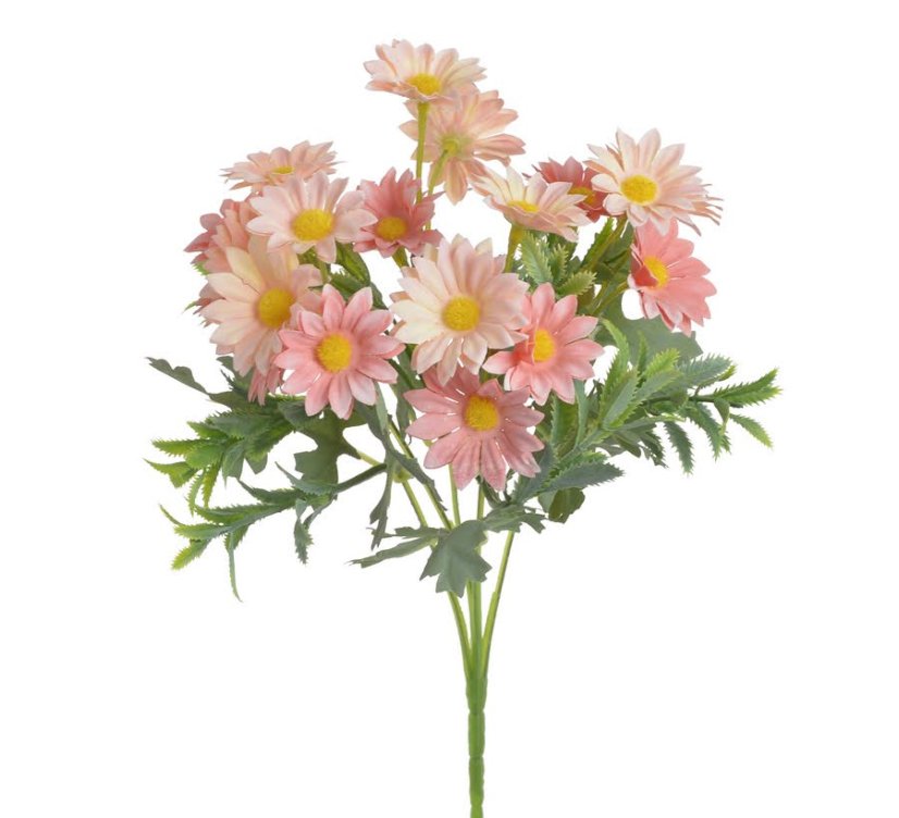 Umělá kopretina kytice s 20 kvítky Ø 3cm/dl.27cm