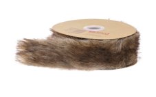 Dekorace stuha z umělého chlupu 4cm/dl.2m