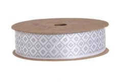 Bavlněná tužená stuha s potiskem 2cm/10m