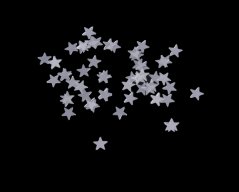 Dekorace - flitry ve tvaru hvězdiček 0,4cm - 33g