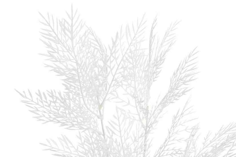 Větvička umělého kapradí 95cm - bílá 01