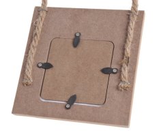 Dekorace - 3 kusy rámečků na fotografie, rámeček16cm x 16cm, závěs 50cm