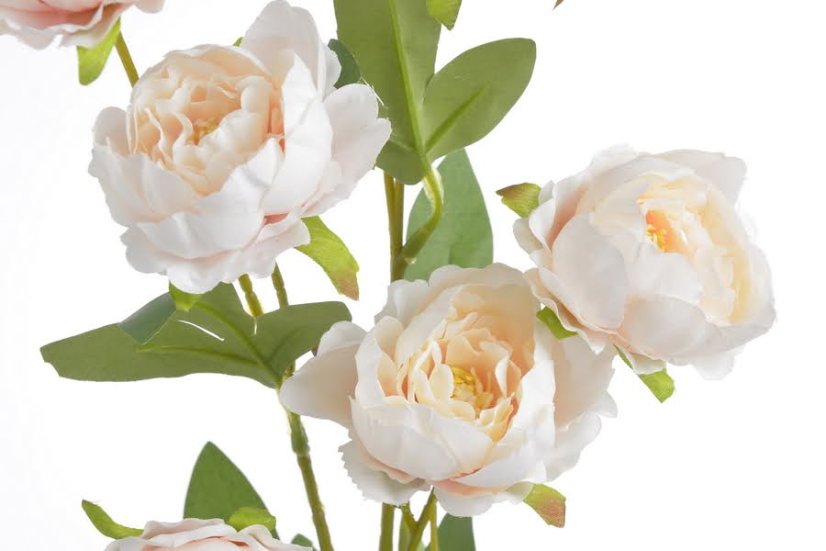 Trs umělých čínských pivoněk se sedmi květy, květ Ø 6 cm, dl 72 cm