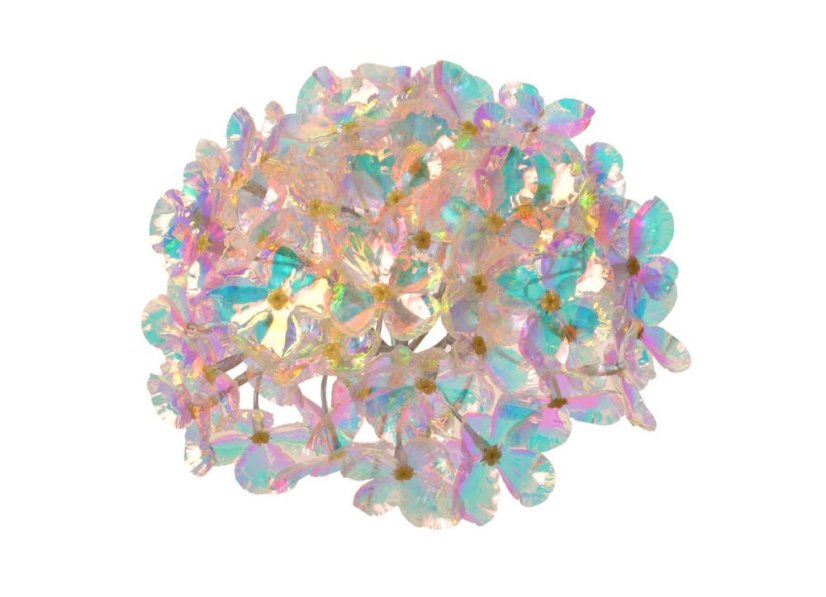 Opalizující květ hortenzie, květ Ø 18cm