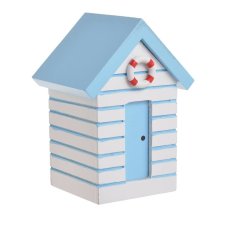 Letní dekorace - pokladnička - plážový domek  12cmL x 8,5cmW x 7cmH