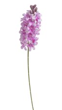 Umělý kvetoucí hyacint, květ dl.16cm, dl. celkem 50cm