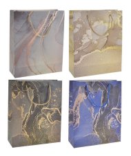 Papírová dárková taška s potiskem mix motivů 26x10x32cm, 12ks