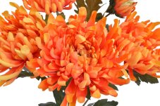 Umělá kytice chryzantém oranžová 65 cm
