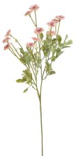 Umělá kvetoucí větvička, kvítek Ø 3cm, 81cm - pudrová 02