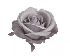 Velká hlavička umělé polorozvité růže 8 cm, 6ks, barva_14