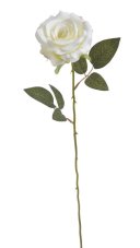 Umělá rozkvetlá růže na stonku, hlavička Ø 8cm/celkem dl.56cm, 163CAN1435_01
