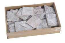 Přírodní dekorace z břízy ve tvaru čtverce 4x4 cm 48 ks