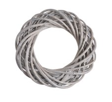 Proutěný věnec z různých druhů proutí Ø 30cm/tl.6cm