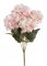 Kytice umělé mini hortenzie s 6 květy celkem dl. 32cm