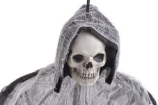 Závěsná kostra s řetězem 90 cm – halloweenská dekorace