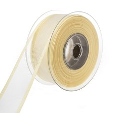Plastová jednobarevná síťovaná stuha se zpevněným krajem 4cm/10m