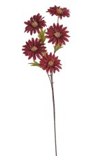 Umělá kvetoucí květina 5 květů, květ Ø 8cm, zápich dl. 78cm