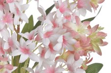 Umělá rozvětvená větvička s květy hortensie dl. 90cm - zápich