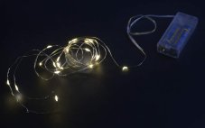 Vánoční dekorace LED girlanda 20 led, dl. 2m - teplé světlo
