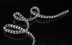 Dekorační diamantový pás š. 1cm/dl.10y