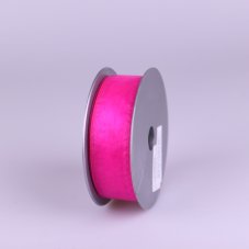 Jednobarevná plátnová stuha s drátkem 3cm/10m-růžová