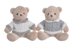 Dekorace sedící plyšový medvěd  22cmLx20cmWx22cmH