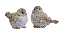 Dekorace figurka  ptáček 7cmH - 2 druhy - 8ks