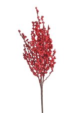 Umělá větvička s červenými bobulkami – 43 cm