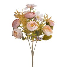 Kytice umělých pryskyřníků 30 cm – růžová