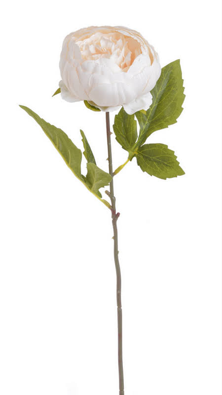 Umělá rozkvetlá pivoňka - květ  Ø 10 cm, dl. 42 cm