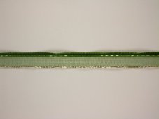 Plátnová stuha s monofile, metalopastem a drátkem v okraji 1,5cm/25m