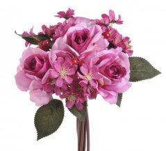 Umělá kytice s růžemi dl. 30cm