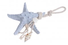 Letní dekorace umělá mořská hvězda závěs 12cm