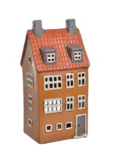 Keramický domek - svícen na light svíčku 12,5cmLx9,5cmWx25,5cmH