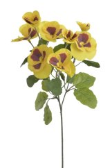 Kvetoucí umělá maceška maceška, květ 6cm, celkem dl. 42cm