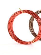 Hliníkový měkký dekorační drát Ø 2mm - 50g - tm. oranžová