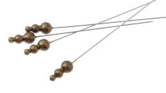 Špendlík s tvarovanou perlovou hlavičkou, dl. 10cm - 72ks