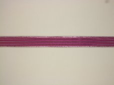 Pruhovaná plátnová stuha s metaloplastem 1,5cm/25m