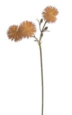 Umělý polní česnek s 3 květy, květ Ø3,5cm/dl.30cm - 6ks