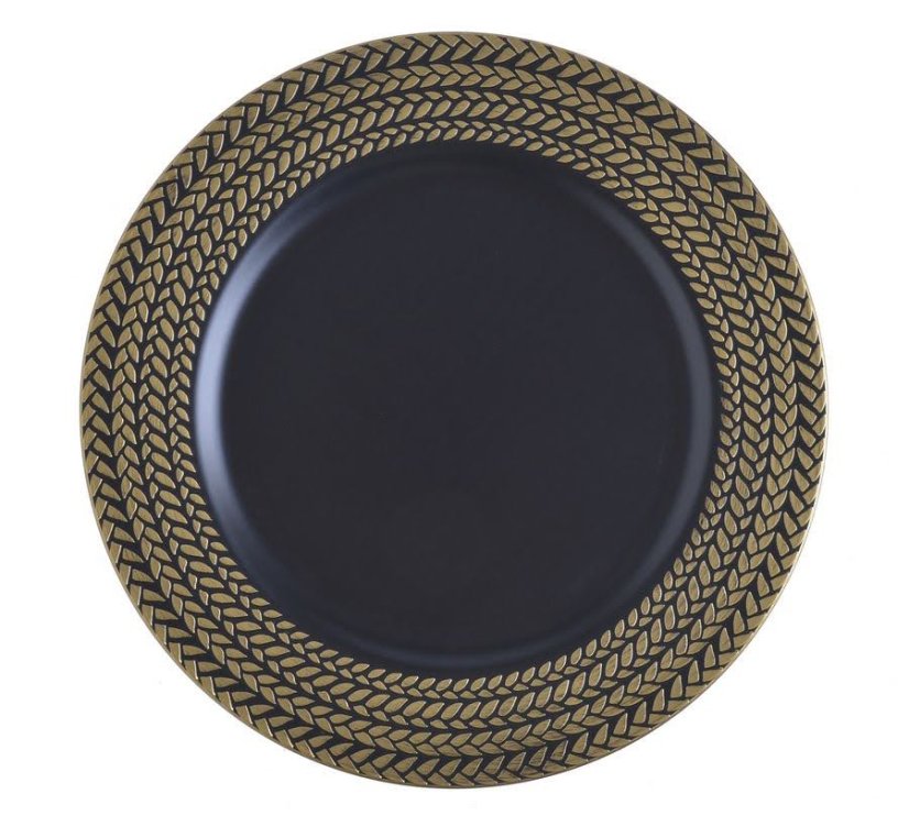 Dekorace plastový talíř na aranžování Ø 33xH2cm