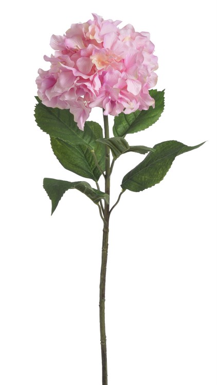 Umělá hortenzie s listy dl. 72cm