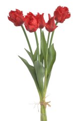 Svazek umělých papouščích tulipánů hlavička 5,5cm, celkem dl. 46 cm - 5ks