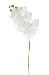 Umělá lata orchideje s 7 květy, květ 9 cm, dl. 66 cm